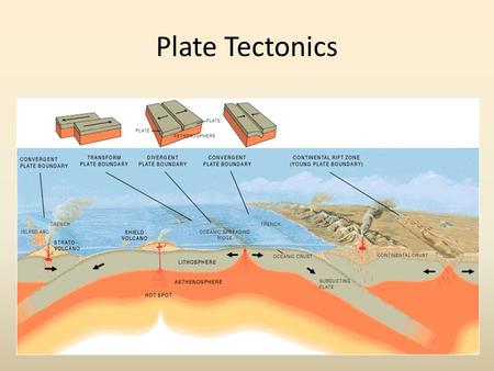 Plate Tectonics. History of the Theory First proposed by Alfred Wegener in 1912 Not widely accepted until the 1960s Proposes that Earth’s outer layer.