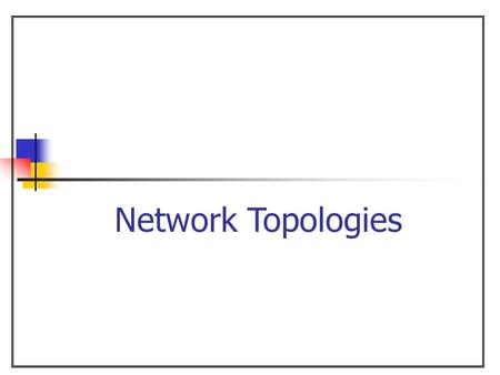 Network Topologies.