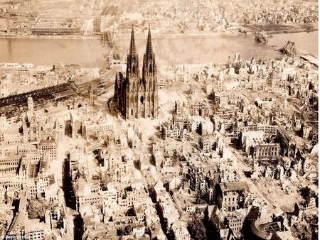 Europe Devastated Most cities in Europe were in ruins Warsaw population in 1939 was 1.3 million (after the war 153,000) Some people stayed some hit.