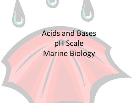 Acids and Bases pH Scale Marine Biology. Warm Up What is the pH scale? What is the difference between an acid and a base? What is neutral? How are enzymes.
