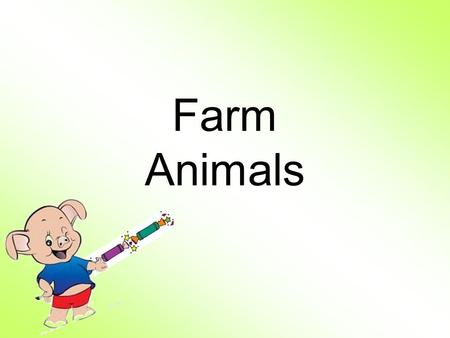 Farm Animals. cow duck rabbit dog cat pig sheep.