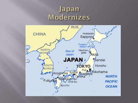 Tokugawa family seizes power in 1603  Imposed Japanese feudalism  Daimyo,samurai, peasants  Closed Japan to foreigners  Japanese were forbidden.