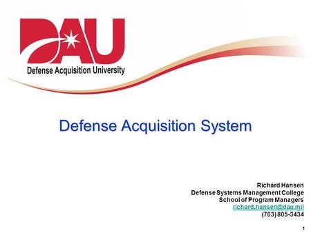Defense Acquisition System
