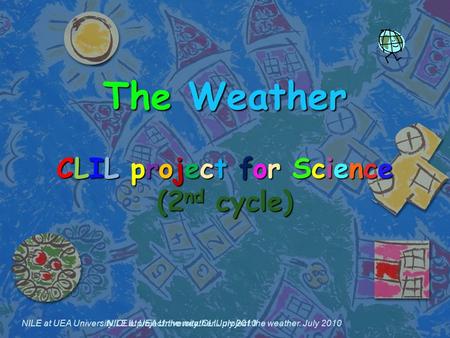 The Weather CLIL project for Science (2nd cycle)