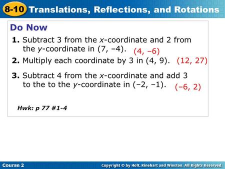Translations, Reflections, and Rotations