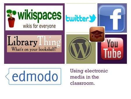 + Using electronic media in the classroom.. + Create your own YouTube Channel. Just be really careful about what students can see on your page. Make sure.