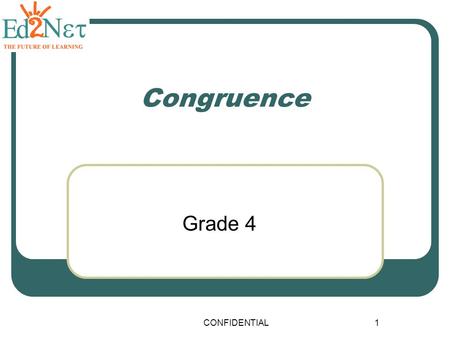 Congruence Grade 4 CONFIDENTIAL.