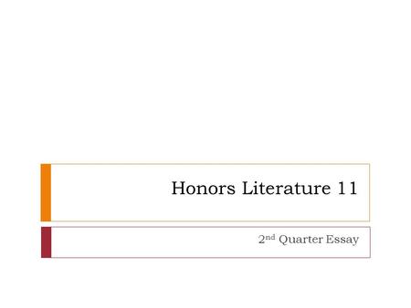 Honors Literature 11 2 nd Quarter Essay. 2 nd Quarter Essay Prompt  Contemporary America has many characteristics of the Romantic era from the 1800’s.