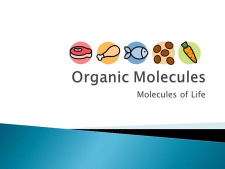 Molecules of Life. What comes to mind when you hear or see the word organic?