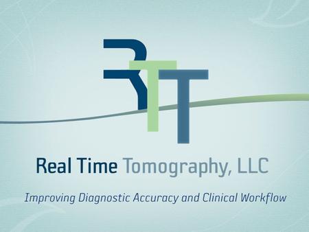 Real Time Tomography Advanced Imaging Techniques