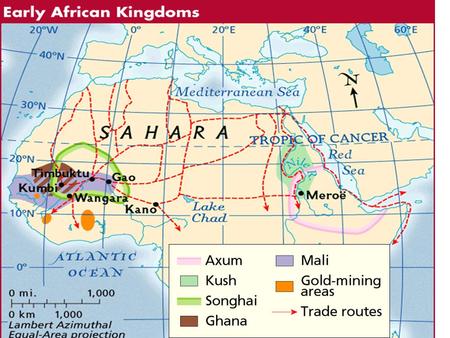 Ancient Kingdoms Ghana Mali Songhai 700 AD Gold for salt Capital Kumbi