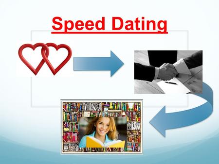 Speed Dating. SD Rules! Get to know a book before forming a committed relationship. Speed Browse: Read the cover, front and back flaps and begin reading.