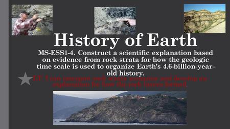 History of Earth MS-ESS1-4