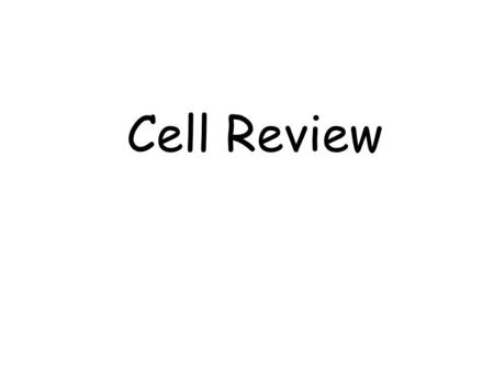 Cell Review.  el.htm.