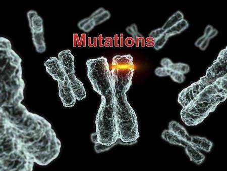  Some genetic disorders can be caused by mutations › These mutations can occur within the DNA of a chromosome or they can occur to the chromosome its.