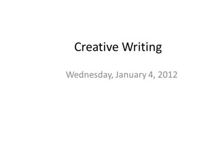 Creative Writing Wednesday, January 4, 2012. Word of the day (dictionary.com) malinger \muh-LING-guhr\, intransitive verb: To feign or exaggerate illness.
