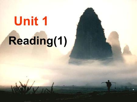 Unit 1 Reading(1) Describe ( 描述 ) your best friend.