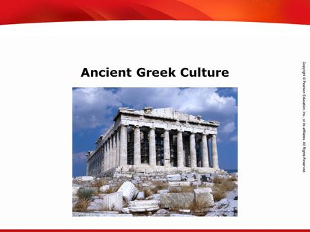 TEKS 8C: Calculate percent composition and empirical and molecular formulas. Ancient Greek Culture.