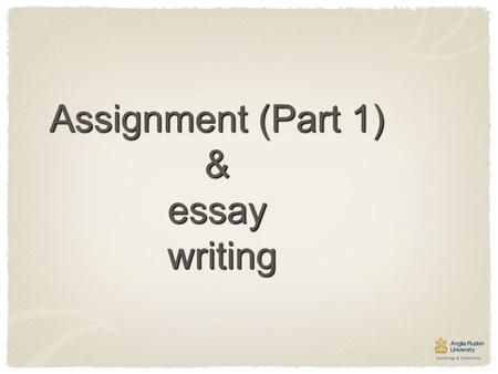 Assignment (Part 1) & essay writing. Assignment Assignment (total 3000 words) consist of two equal parts : Part 1 : Read a text & answer two questions.