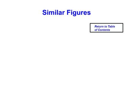 Similar Figures Return to Table of Contents. Example: Is the pair of polygons similar? Explain your answer. 4 3_ 6 4.5 4(4.5) = 6(3) 18 = 18 YES 4.
