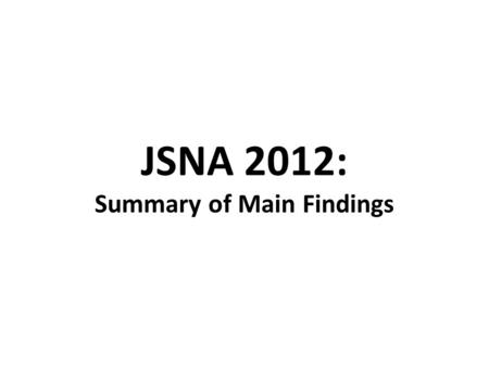 JSNA 2012: Summary of Main Findings. Infant mortality trend, England, Yorkshire and Humber and North East Lincolnshire There have been big reductions.