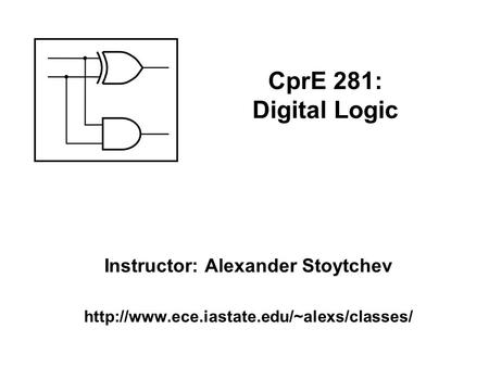 Instructor: Alexander Stoytchev