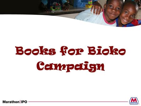 Books for Bioko Campaign. Virgen Maria Basile Colegio Sampaka.