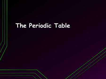 The Periodic Table. Objectives Relate the organization of periodic table to the arrangement of electrons within an atom Relate the organization of periodic.