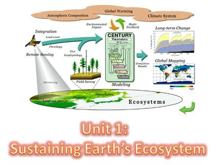 Sustaining Earth’s Ecosystem