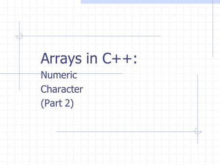 Arrays in C++: Numeric Character (Part 2). Passing Arrays as Arguments in C++, arrays are always passed by reference (Pointer) whenever an array is passed.