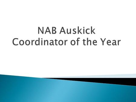 Congratulations to the Winner of the NAB Auskick Coordinator of the Year Darren Wallett Turvey Park.