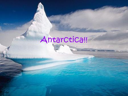 Antarctica!!. Animal Protection I think that if you are going to go to Antarctica and research animals you have to also protect them. You cannot harm.