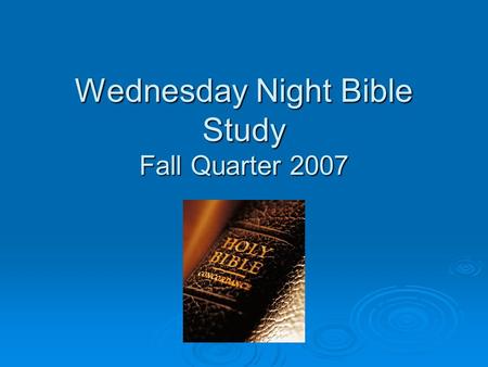 Wednesday Night Bible Study Fall Quarter 2007. Lesson Two Overcoming Ingratitude 1. Everyday should be a day of thanksgiving. Col. 2:7, 3:15, 4:2 thanksgiving.