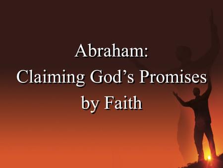 Claiming God’s Promises