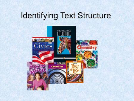 Identifying Text Structure