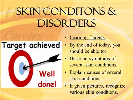 Skin conditons & disorders