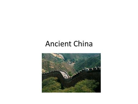Ancient China Ancient History 10. What dynasties do you know from China?