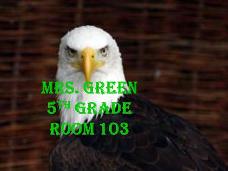Mrs. Green 5 th Grade Room 103 Welcome to Clark--Shaw 2010-2011 Go Eagles Mrs. Green Taught in Mobile County for 14 years!