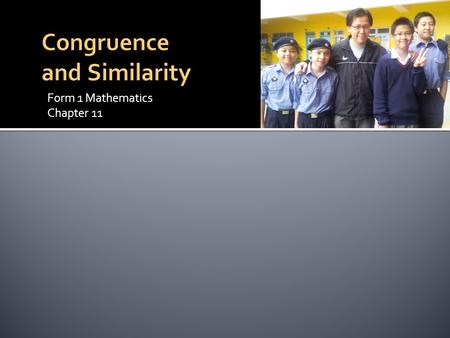 Congruence and Similarity