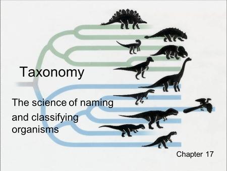 The science of naming and classifying organisms
