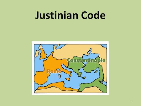 Justinian Code.