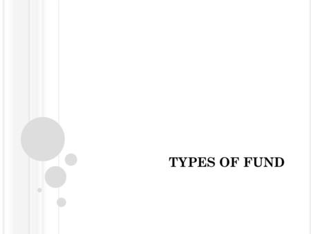 TYPES OF FUND. REPORTING UNIT Each Governmental organization is described as Reporting Unit, and; prepares financial statements used by citizens, creditors,