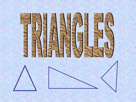 What is a triangle? Triangles can be classified by their angles. There are four different classifications by angles. Equiangular triangles are triangles.