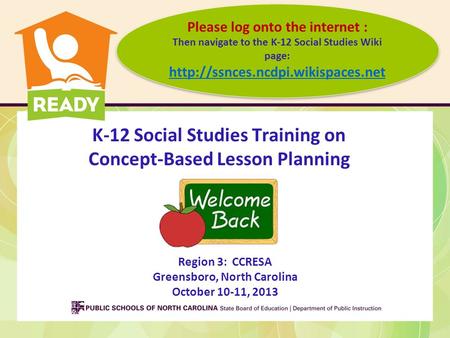 K-12 Social Studies Training on Concept-Based Lesson Planning