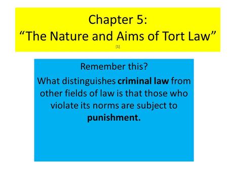 the nature of criminal law