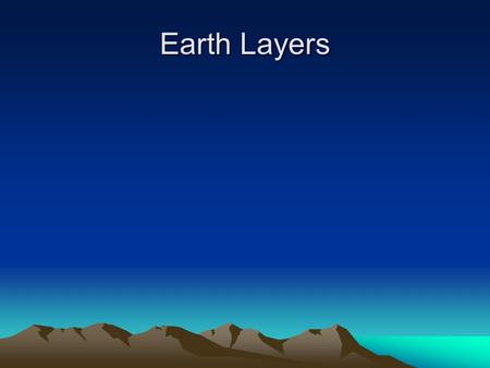Earth Layers.