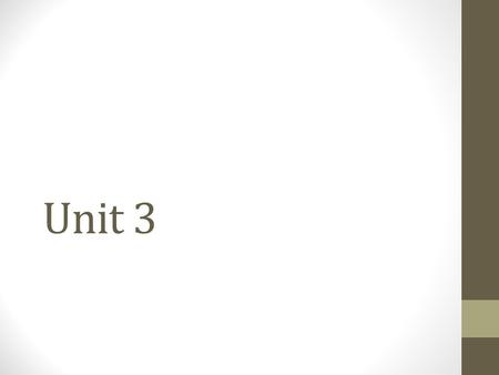 Unit 3.