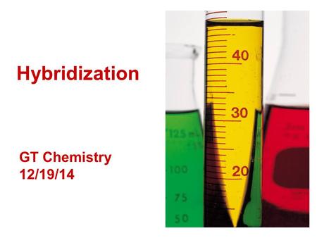 Hybridization GT Chemistry 12/19/14. Drill Draw Lewis structures for: –CN -1 –CO 3 2- –SO 4 2-