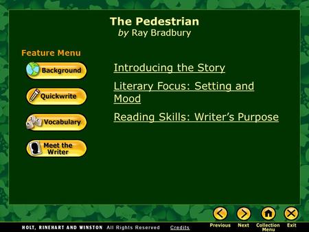 Ray bradbury the pedestrian essay questions