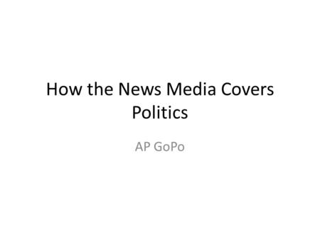 Opinions please...What impact do the media have on public opinion?